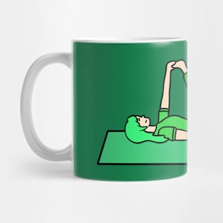 Reclining Big Toe Pose - yoga Mug